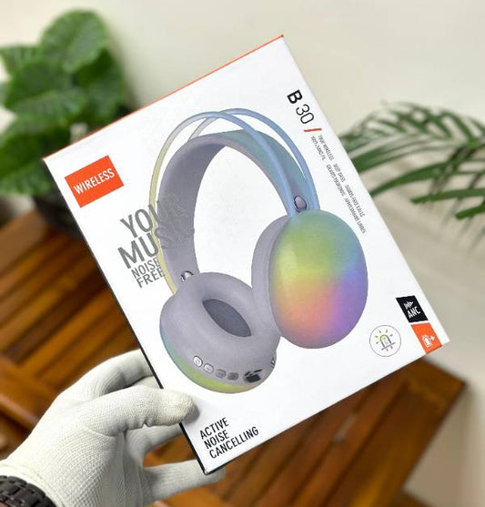 Jbl B30 Headphone | Headset For Gaming | Best Quality Headset With Rgb Light | Rechargeable | Random Color